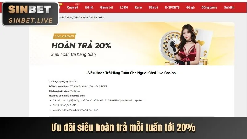 Ưu đãi casino trực tuyến Good88vina